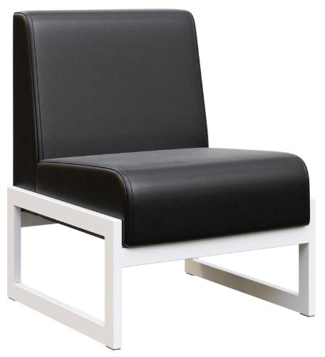 Диван одноместный на белом м/к MD.D1