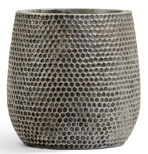 Кашпо TREEZ ERGO Oriental Чаша Серебро с золотой патиной в-32 см, д-32 см