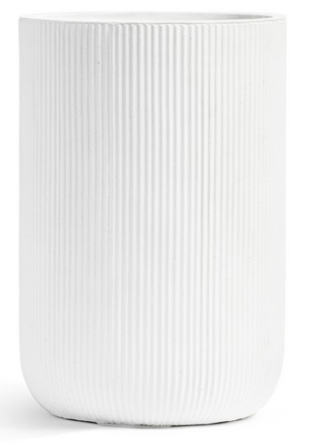 Кашпо Treez Ergo Jet Высокий цилиндр Белый камень в-55, д-37 см