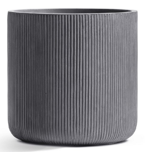 Кашпо Treez Ergo Jet Цилиндр Дымчато-серый бетон в-37, д-37 см