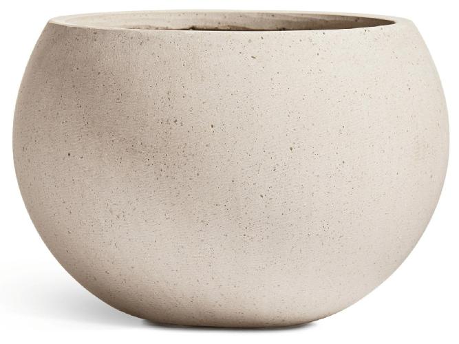 Кашпо TREEZ Effectory - Beton - Полусфера