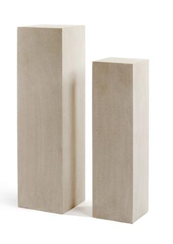 Кашпо серия Cork - Колонна - Белый песок