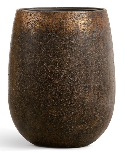 Кашпо TREEZ Effectory Metal Округлая чаша Rough