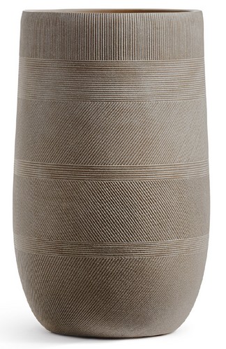 Кашпо TREEZ ERGO Graphics Высокая округлая чаша Капучино в-75 см, д-47 см