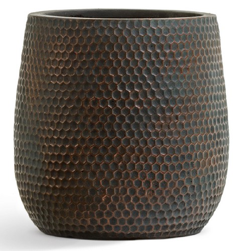 Кашпо TREEZ ERGO Oriental Чаша Окись с медной патиной в-32 см, д-32 см