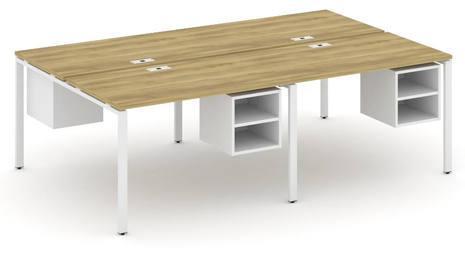 Рабочая станция двухсторонняя с подвесными тумбами на 4 места CN.DRS-126