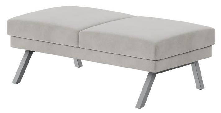 Банкетка двухместная  Aldо металл серый ALD-04