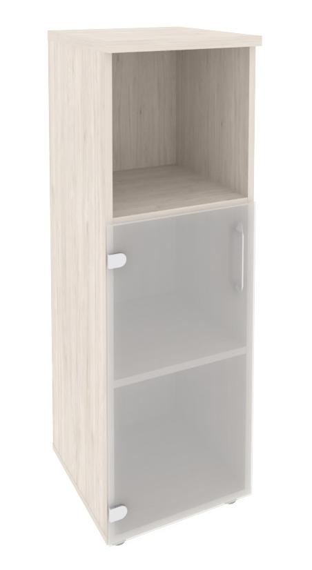 Шкаф средний узкий левый (1 низкий фасад стекло) O.SU-2.2 (L)