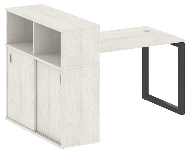 Стол письменный на О-образном м/к с опорным шкафом-купе 50БО.РС-СШК-3.2 Т