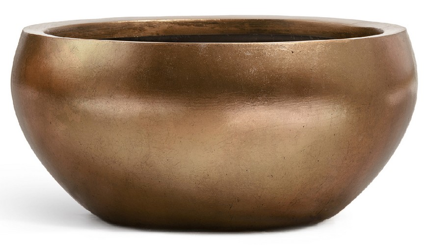 Кашпо TREEZ Effectory Metal Низкая полусфера