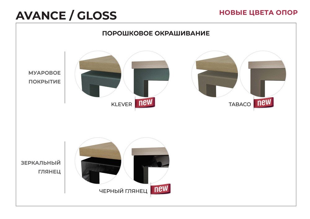 AVANCE, GLOSS - новые цвета опор Черный глянец, Tabaco, Klever(1).pdf_Страница_2.jpg