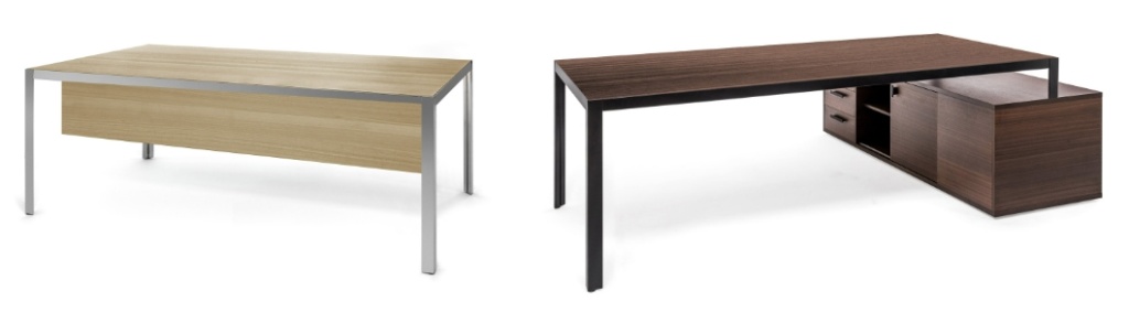 Письменные столы в складском ассортименте представлены в двух вариантах:
