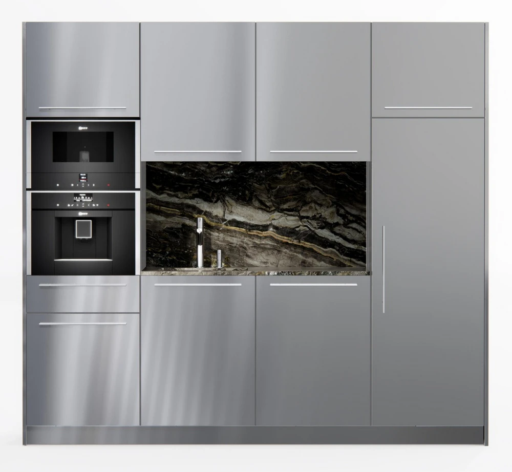 Офисная кухня AWELT BUSINESS с колоннами для техники