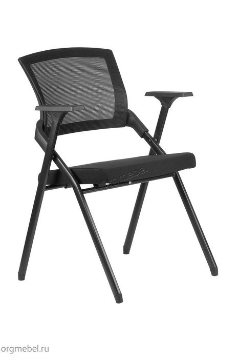 Конференц-кресло Riva Chair M2001-ЧТС, цвет черный, ткань/черный, сетка