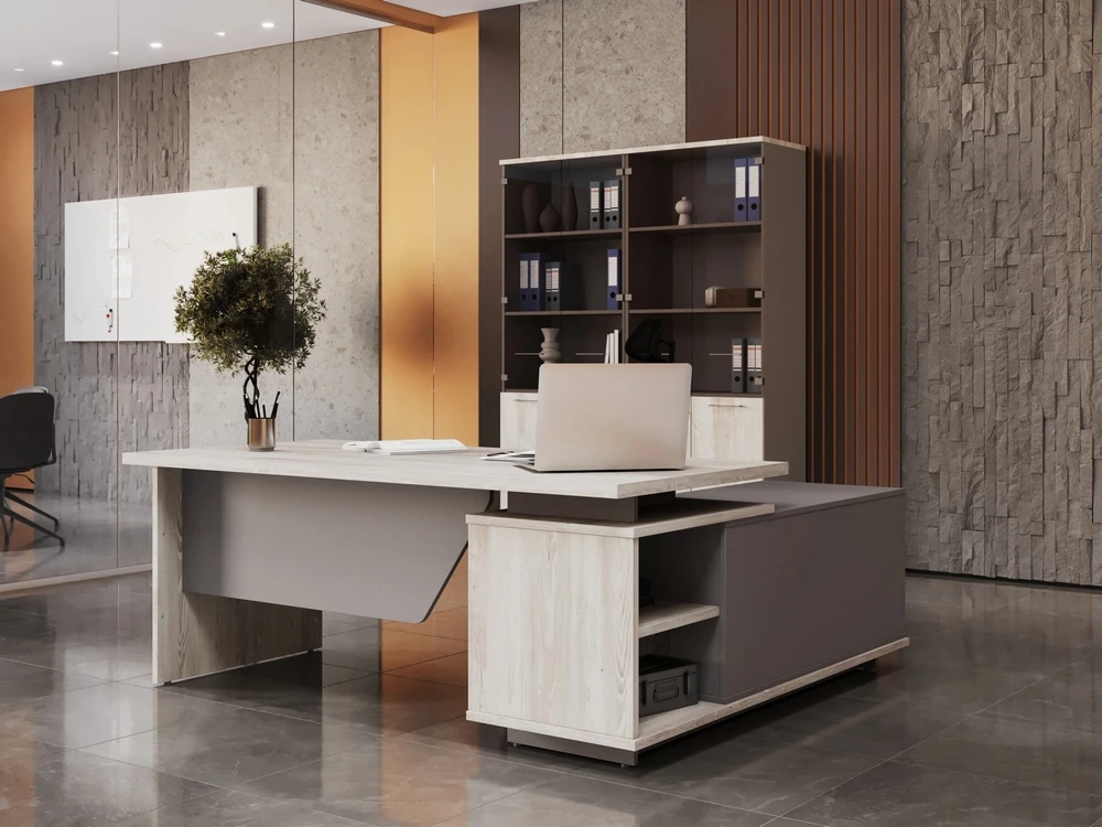 Кабинет руководителя Vilas в современном стиле, декор Сосна Касцина