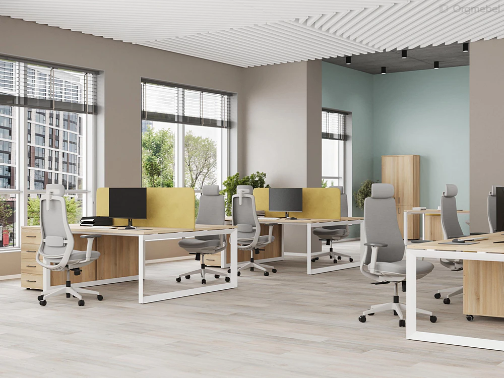 Изображение модульной организации офисного пространства для персонала