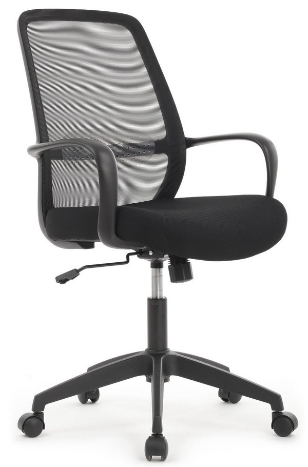 Офисное кресло W-207-Ч-Т, цвет Черный, обивка Ткань.jpg