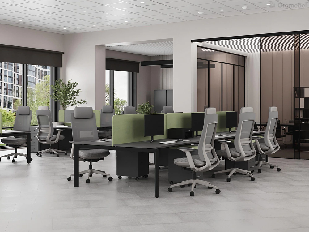 Изображение модульной организации офисного пространства для персонала