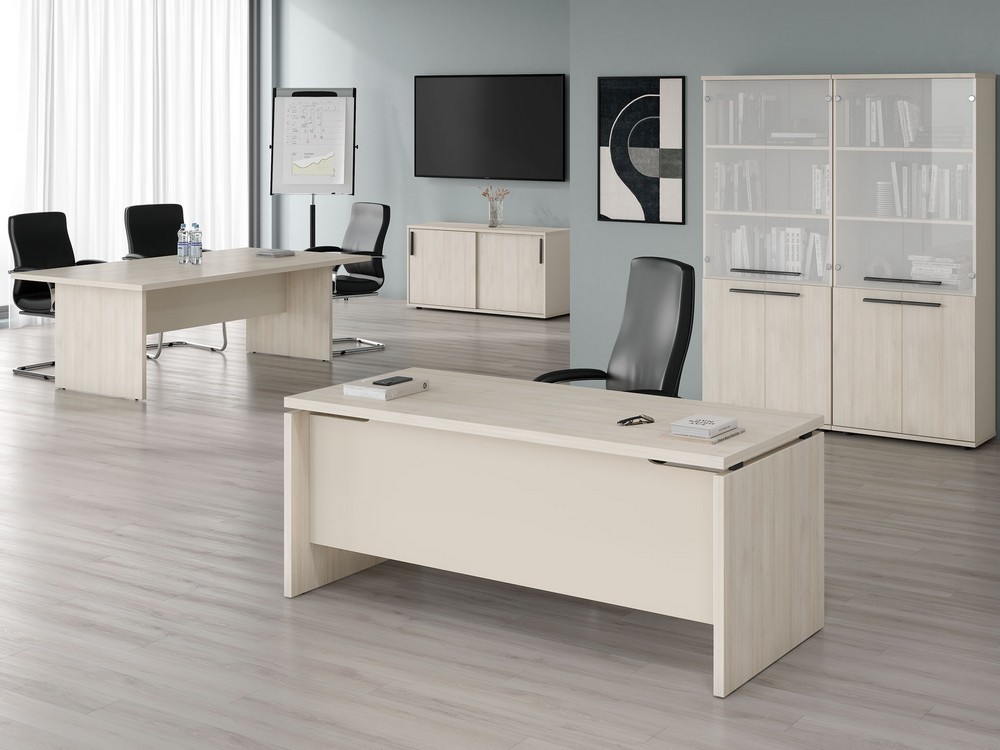 Кабинет для руководителя NEW LINE дуб шамони светлый Кабинет для руководителя NEW LINE дуб шамони светлый